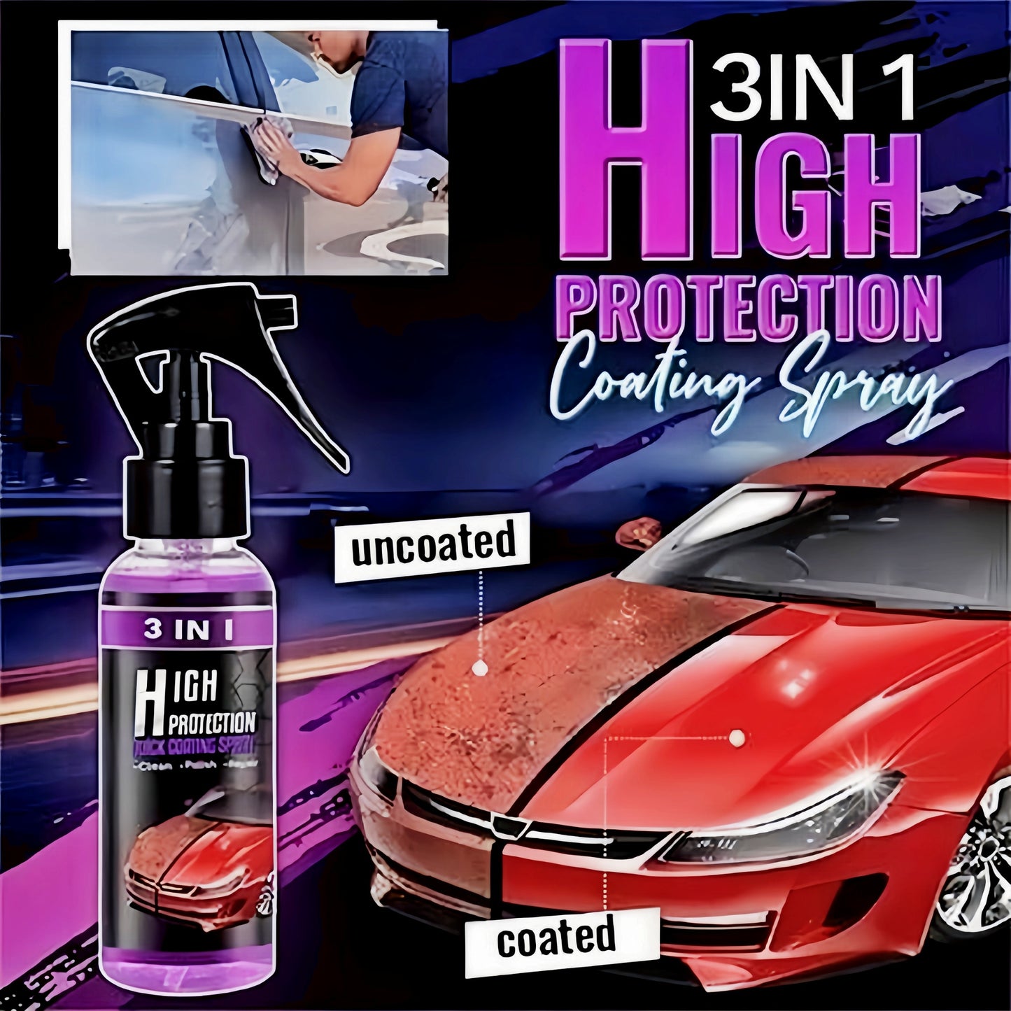 Premium Ceramic Spray Coating | Ultimate Mirror Finish & Advanced Protection ( BUY 1 GET 2 FREE )